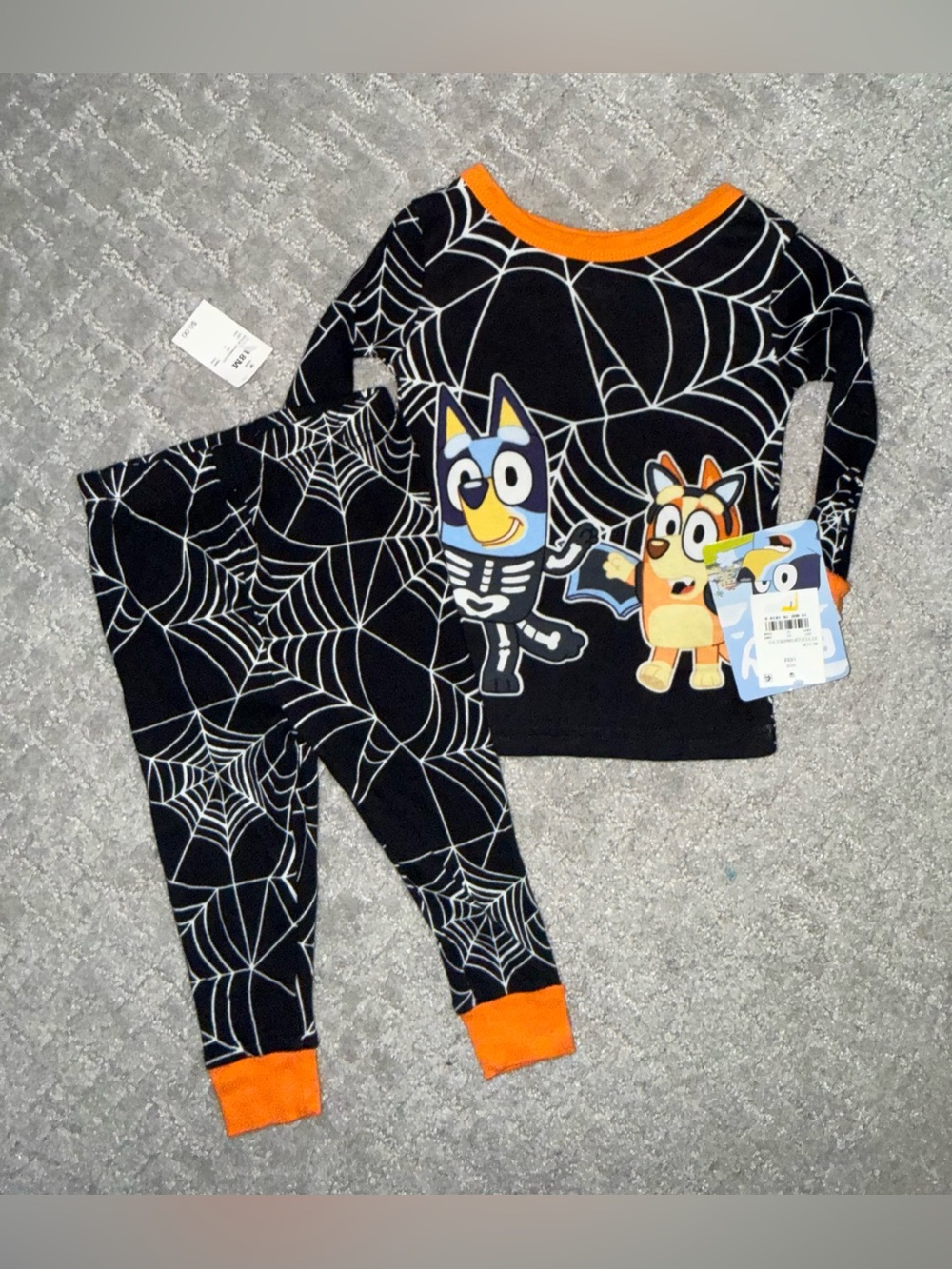 bluey Halloween pajamas 18months